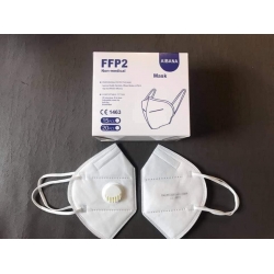 Maska FFP2 NR CE z zaworem biała